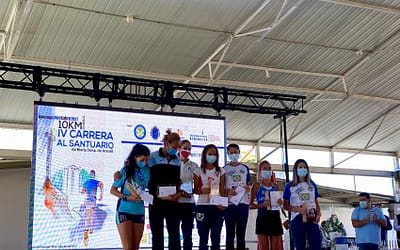 FATIMA OUHADDOU NAFIE Y ALBERTO CASAS GUZMAN, GANADORES DE LA IV CARRERA DE SUBIDA AL SANTUARIO DE ARAS